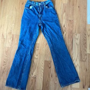 Slvrlake charlotte high rise flared jeans blue